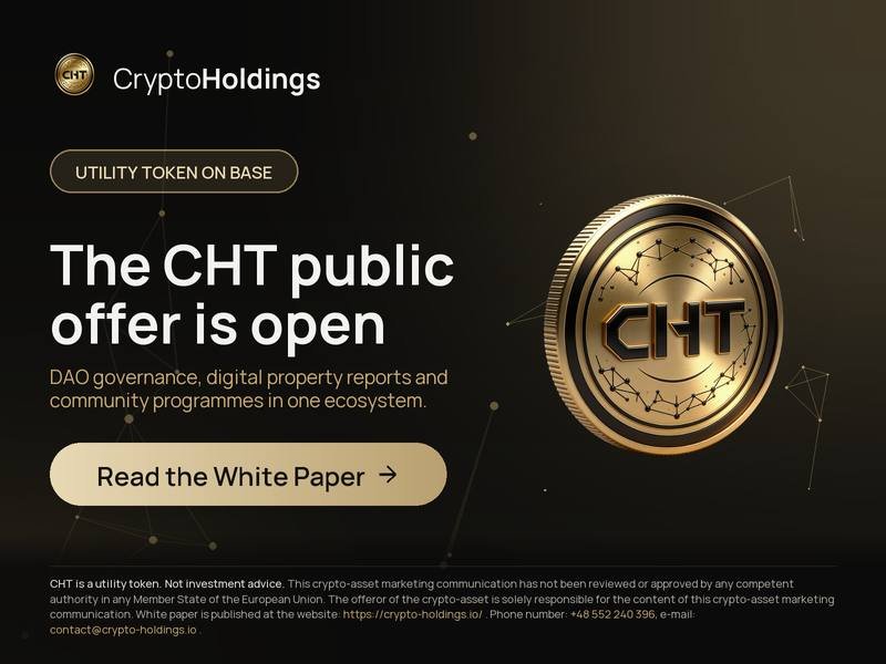 cryptoholdings-opens-cht-public-offer-on-base,-launches-dao-voting-for-first-planned-property